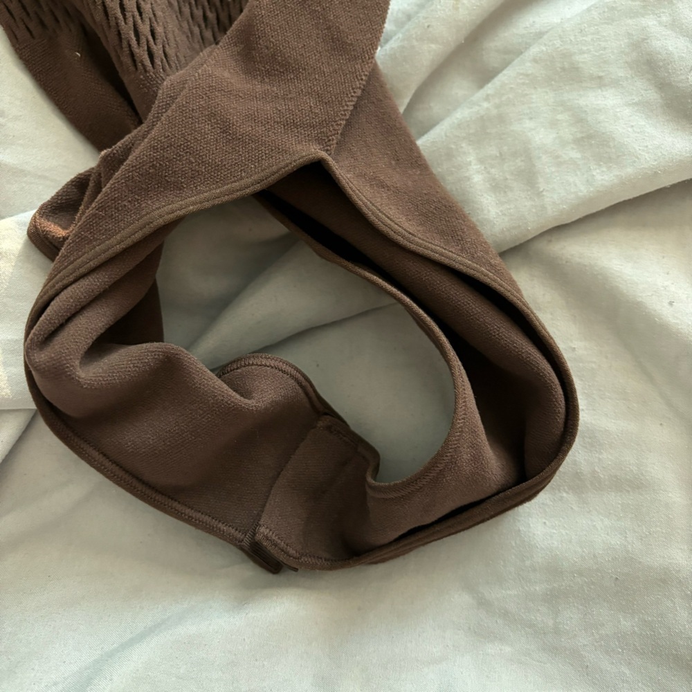 Zara Brown Seamless Mesh Bodysuit - Picture 3 of 3